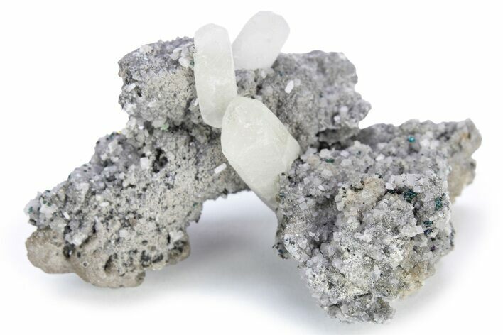 Double-Terminated Calcite and Chalcopyrite on Dolomite - Missouri #241757